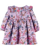Baby Floral Print Ruffle Dress, image 2 of 4 slides