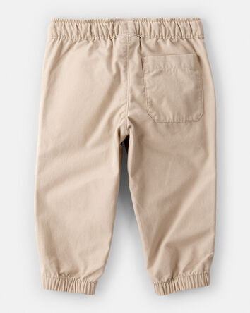 Baby Boy Cotton Pull-On Fashion Pants - Khaki, 