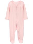 Pink - Baby Zip-Up PurelySoft Sleep & Play Pajamas