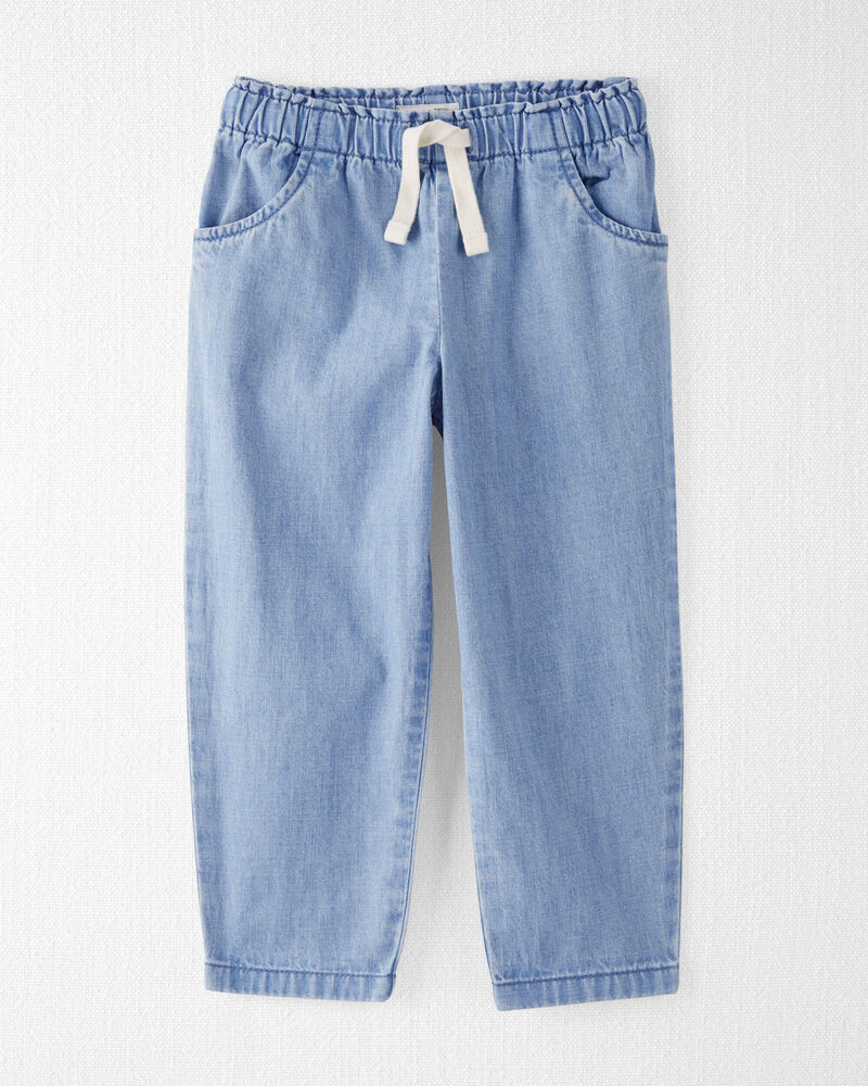 Toddler Organic Cotton Chambray Pants, image 1 of 6 slides