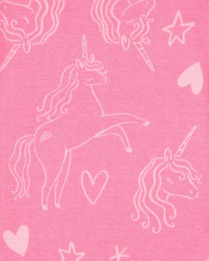 Toddler 4-Piece Unicorn Cotton Pajamas, image 3 of 4 slides