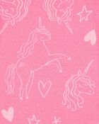 Toddler 4-Piece Unicorn Cotton Pajamas, image 3 of 4 slides