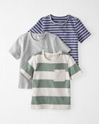 3-Pack Organic Cotton Pocket Tees, image 1 of 4 slides