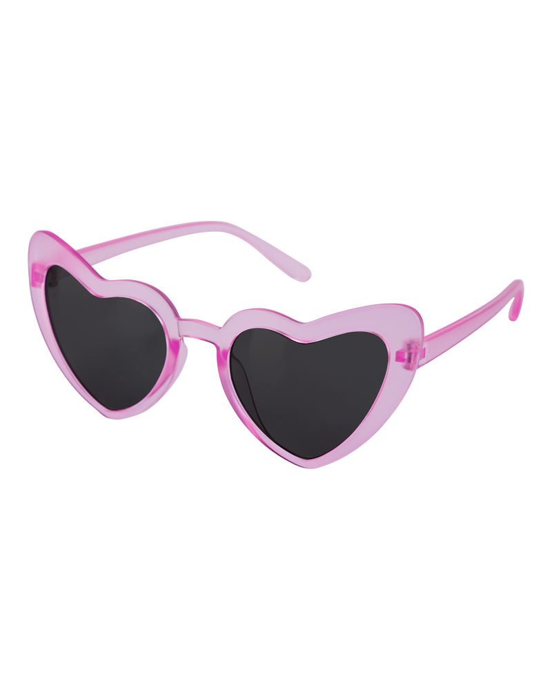 Kid Heart Frame Sunglasses - Pink, image 1 of 1 slides