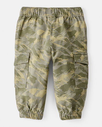 Baby Boy Cotton Fashion Cargo Pants - Camo, 