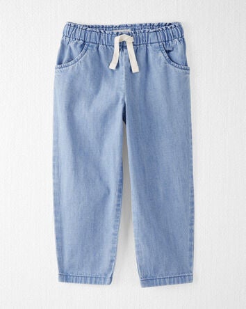 Toddler Organic Cotton Chambray Pants, 