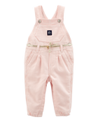 Baby Denim Hickory Stripe Overalls, image 1 of 4 slides