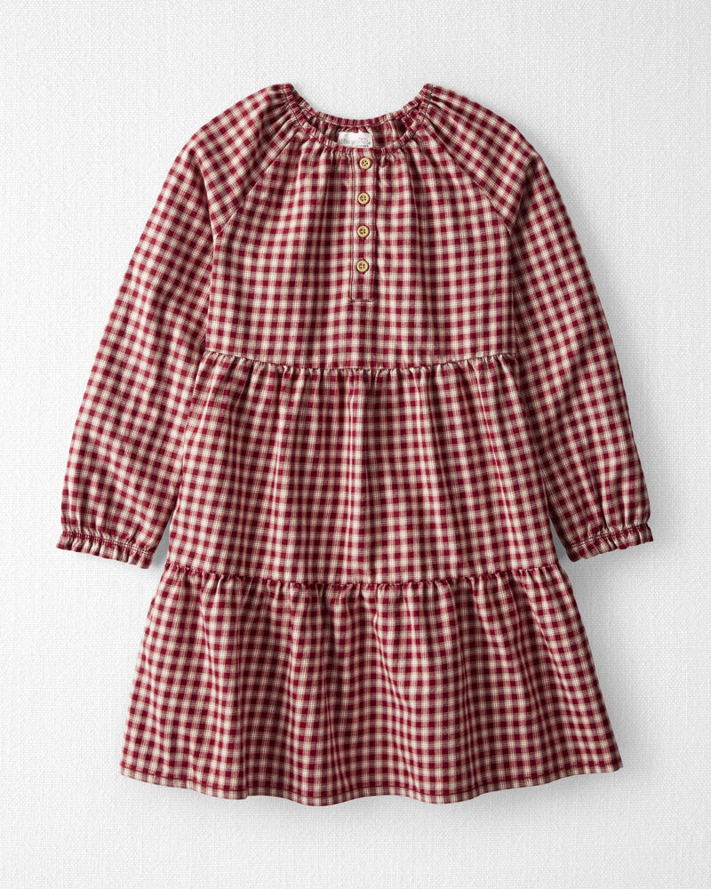 Kid Cozy Tiered Dress Made with Organic Cotton
, image 1 of 5 slides