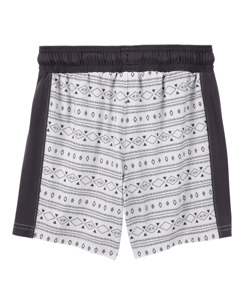 Kid 2-Piece Active Tee & Shorts Set - Black/Grey, image 5 of 7 slides
