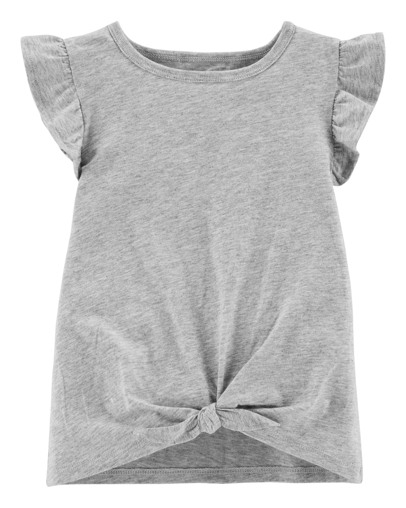 Toddler Tie-Front Jersey Tee, image 1 of 3 slides