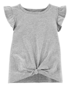 Toddler Tie-Front Jersey Tee, image 1 of 3 slides