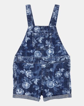 Baby Iconic Denim Floral Shortalls - Blue, 
