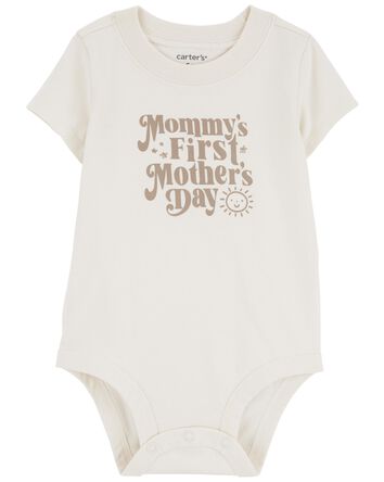 Baby First Mother's Day Cotton Bodysuit, 