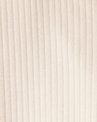 Toddler Girl Cotton Rib Pull-On Stretch Leggings - Cream, image 3 of 4 slides