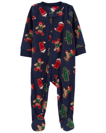 Baby 1-Piece  Gingerbread Fleece Footie Pajamas
, 