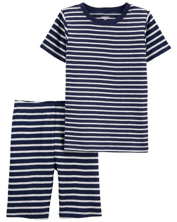 Kid 2-Piece Striped 100% Snug Fit Cotton Pajamas, 