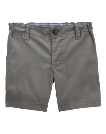 Baby Flat-Front Shorts - Grey, 