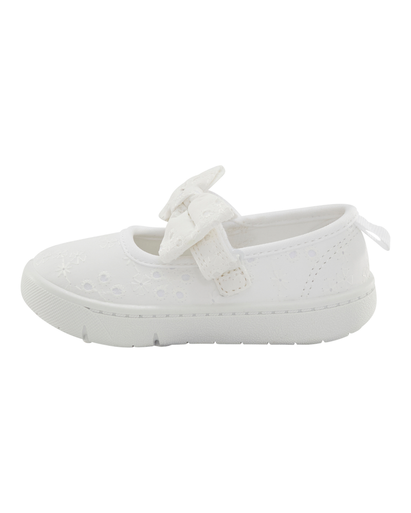 Baby  Every Step® First Walker Eyelet Mary Jane Sneakers - White, image 6 of 7 slides