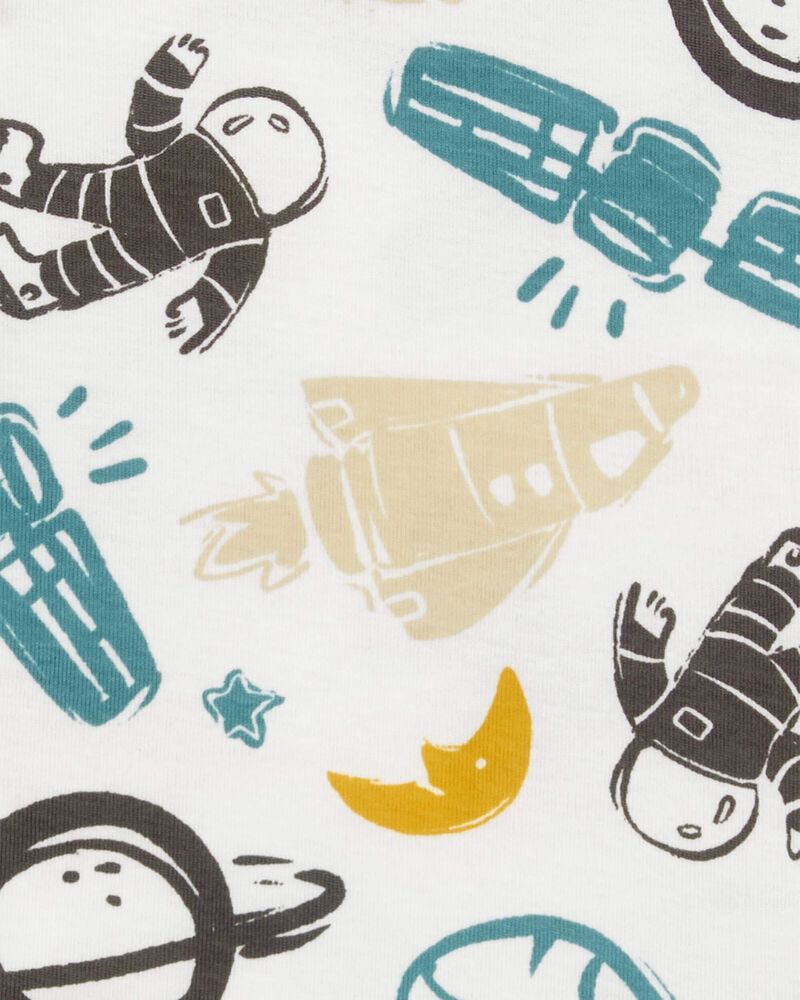 Baby 4-Piece Astronaut 100% Snug Fit Cotton Pajamas, image 2 of 4 slides