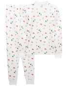 Adult 2-Piece Christmas Thermal Pajamas, image 1 of 3 slides