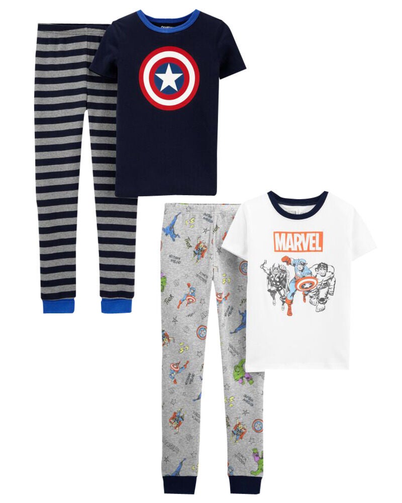 Multi Kid 4 Piece Snug Fit Trolls Pajamas Set carters