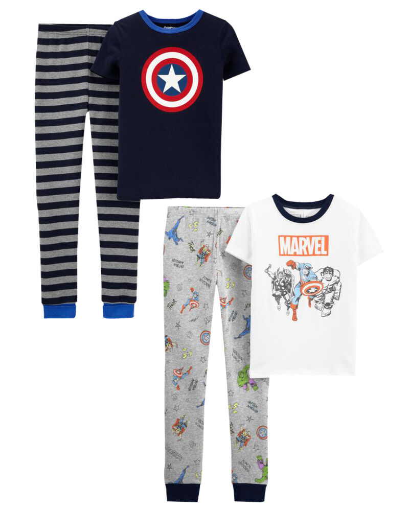 Kid 4-Piece Snug-Fit Trolls Pajamas Set, image 1 of 1 slides