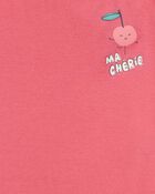 Kid 4-Piece Cherry Cotton Pajamas, image 2 of 4 slides
