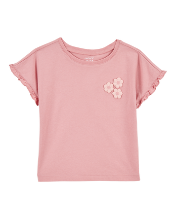Baby Short-Sleeve Fashion Top - Pink, 
