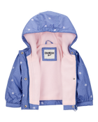 Baby Girl Daisy-Print Chambray Jacket - Blue, image 2 of 3 slides