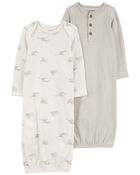 Baby 2-Pack Sleeper Gowns, image 1 of 4 slides