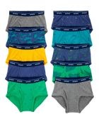 Toddler Boy 10-Pack Cotton Briefs Underwear, image 1 of 3 slides