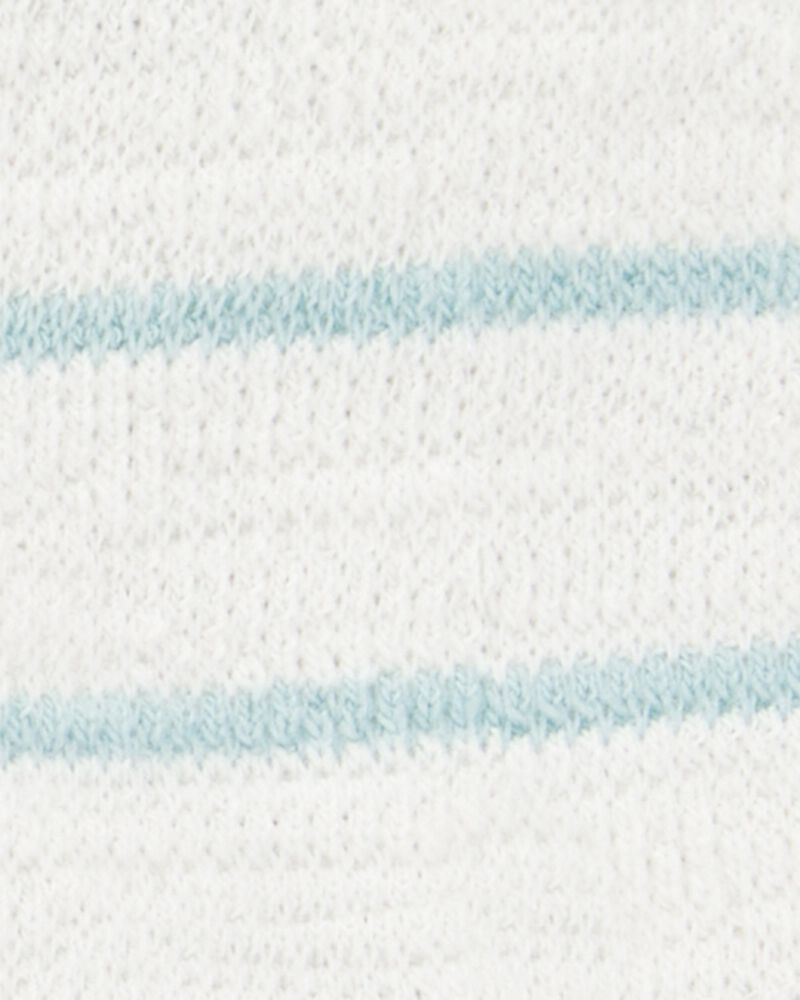 Baby Striped Pull-On Slub Jersey Shorts, image 3 of 4 slides