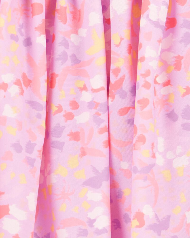 Kid Floral Stretch Skort - Pink, image 3 of 4 slides