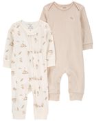 Baby 2-Pack Jumpsuits, image 1 of 4 slides