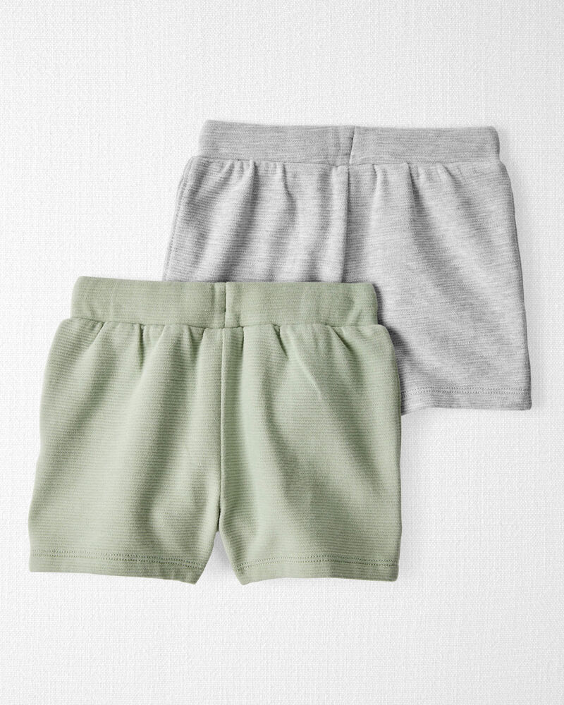 Toddler 2-Pack Organic Cotton Shorts, image 4 of 7 slides