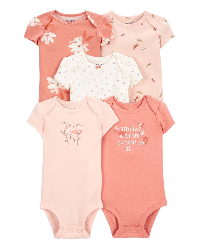 Baby 5-Pack Short-Sleeve Original Bodysuits, image 1 of 8 slides