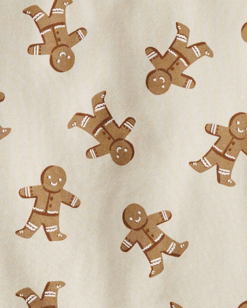 Toddler 2-Piece Gingerbread Man Holiday Set Made with Organic Cotton, image 3 of 5 slides