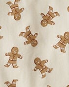 Toddler 2-Piece Gingerbread Man Holiday Set Made with Organic Cotton, image 3 of 5 slides