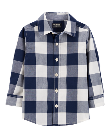 Toddler Plaid Button-Front Shirt, 