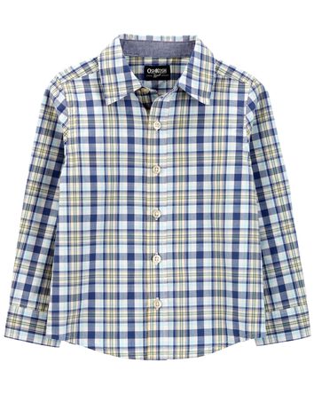 Toddler Plaid Button-Front Shirt, 