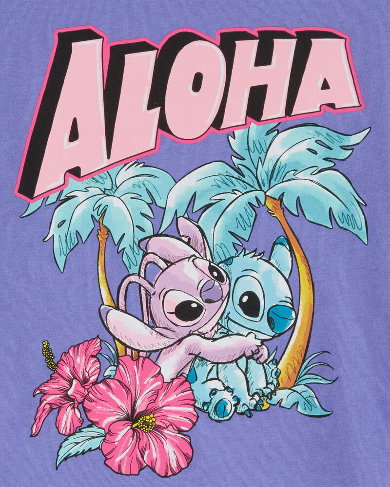 Purple Kid Stitch Aloha Boxy Fit Graphic Tee