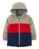 Red Navy Khaki Colorblock