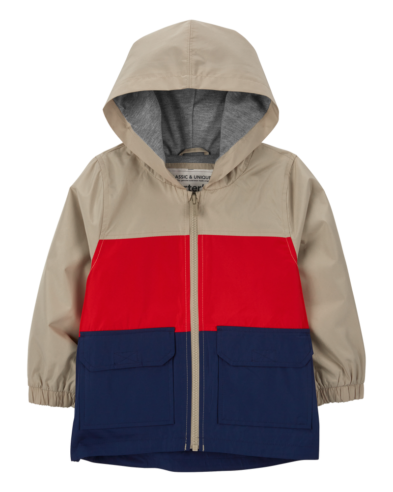 Baby Colorblock Rain Jacket, image 1 of 3 slides