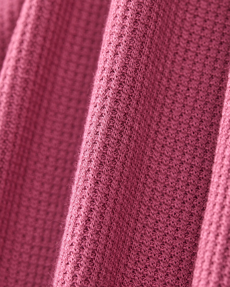 Baby Girl PurelySoft Long-Sleeve Sleep & Play - Burgundy, image 5 of 8 slides