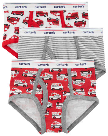 3-Pack Cotton Briefs Underwear, 