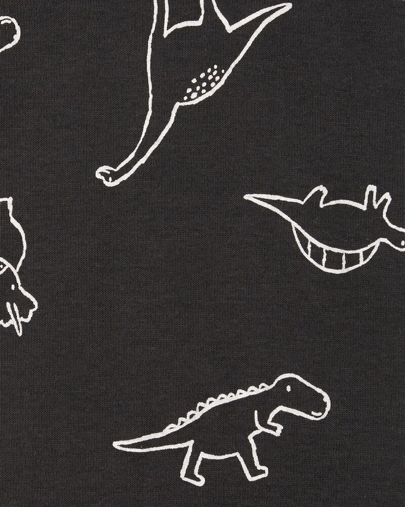 Baby Boy 5-Pack Striped Dinosaur Short-Sleeve Bodysuits, image 2 of 8 slides