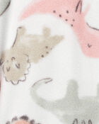 Baby 1-Piece Dinosaur Fleece Footless Pajamas, image 2 of 5 slides