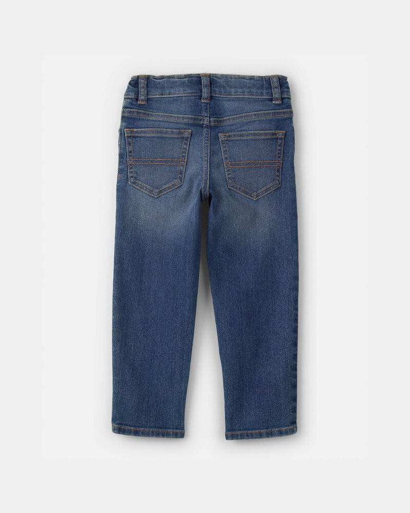 Toddler Dark Wash Straight-Leg Jeans, image 2 of 4 slides
