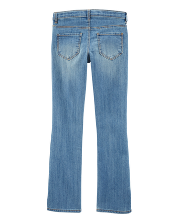 Kid Medium Blue Wash Boot-Cut Jeans, 