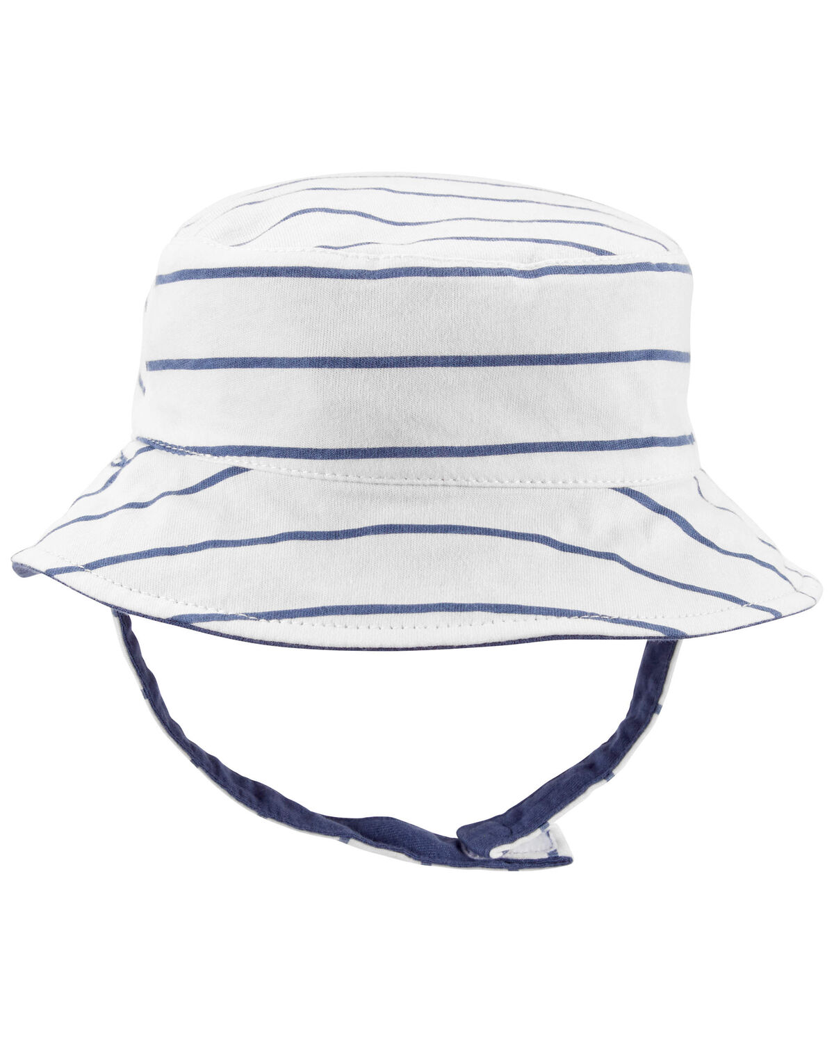 White/Blue Baby Reversible Bucket Hat